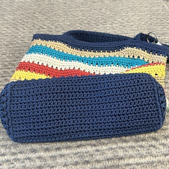The Sak Bright Multicolor Purse Striped Crochet Shoulder Bag - Picture 5 of 7